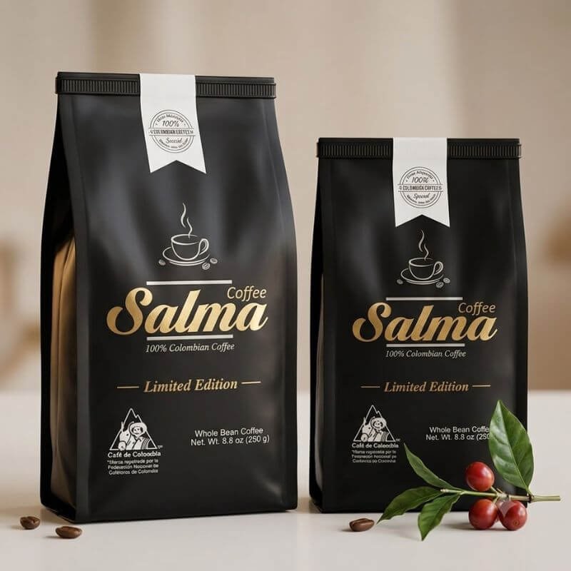 Productor de café en Colombia marca Café Salma