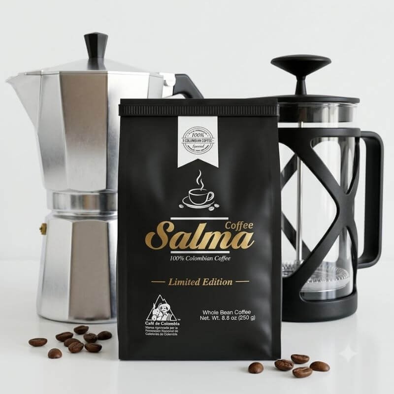 Productor de café en Colombia marca Café Salma
